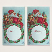 サンタクおもしろいロユーモアのあるースヴィンテージ冠 (正面&裏面)