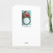 サンタクおもしろいロユーモアのあるースヴィンテージ冠 シーズンカード (裏面)