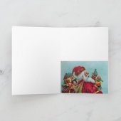 サンタクおもしろいロユーモアのあるースヴィンテージ冠 シーズンカード (内部)