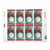 サンタクおもしろいロユーモアのあるースヴィンテージ冠 ラベル (フルシート)