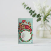 サンタクおもしろいロユーモアのあるースヴィンテージ冠 名刺 (スタンド正面)