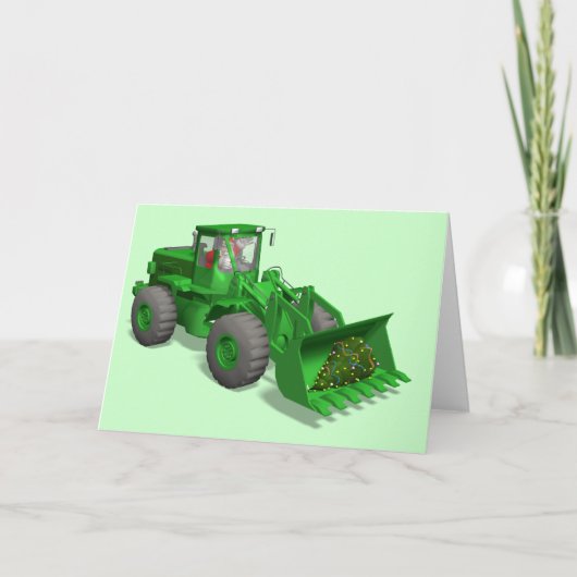 サンタクおもしろいロースがブルドーザーを愛 シーズンカード (正面)