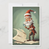 サンタクおもしろいロ笑わされるース探偵クリスマス シーズンカード (正面)