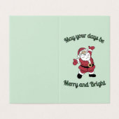 サンタクお洒落メリーリスマスカード (外部フラット)