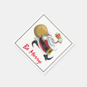 サンタクお洒落リスマス スタンダードカクテルナプキン (角)