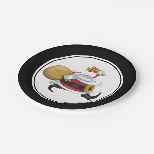 サンタクお洒落リスマス ペーパープレート (アングル)