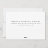 サンタクお洒落ロおもしろいース格言クリスマス シーズンカード (裏面)