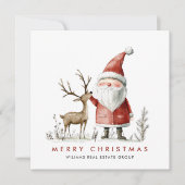 サンタクお洒落ロミニマルースのクリスマス企業の シーズンカード (正面)