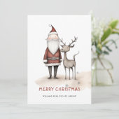 サンタクお洒落ロミニマルースのクリスマス企業の シーズンカード (スタンド正面)