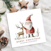 サンタクお洒落ロミニマルースのクリスマス企業の シーズンカード