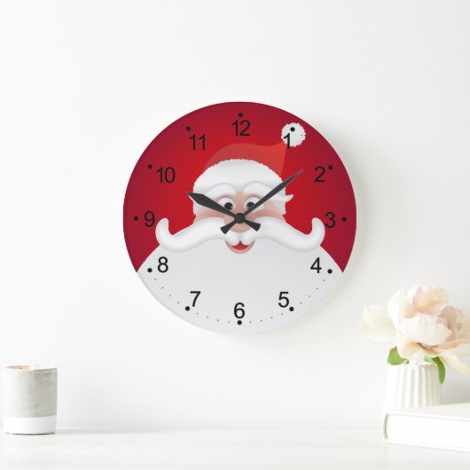サンタクすてきリスマスラウンド(大)壁時計 ラージ壁時計 (ホーム)