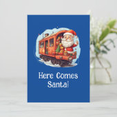 サンタクすてきリスマス列車グリーティングカード シーズンカード (スタンド正面)
