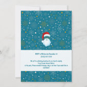 サンタクはっきりしたリカスタマイズスクリスマスパーティー 招待状 (裏面)