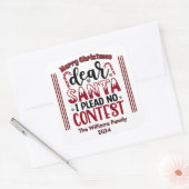 サンタクよくはしゃぐリスマスシール スクエアシール (封筒)