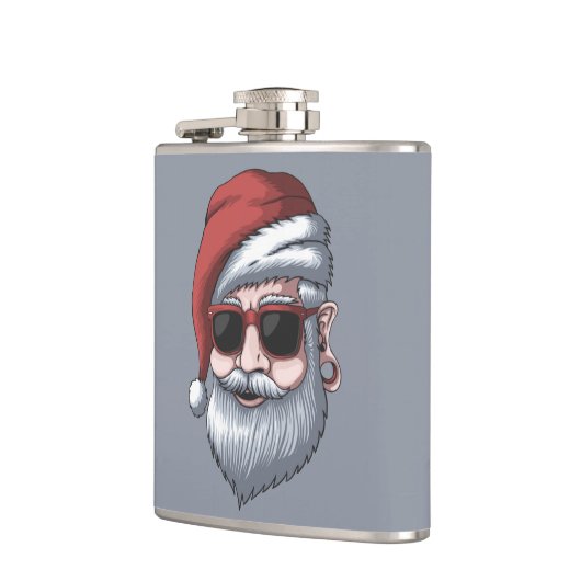 サンタクカッコいいリスマスホリデイアダルトストッキングシュトゥフ フラスク (左)