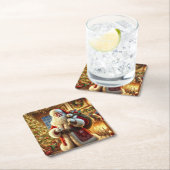 サンタクカラフルラスが休んでから続く|過去記事 スクエアペーパーコースター (インサイチュ)