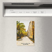 サンタクカラフルルスデテネリフェ油絵を描 マグネット (インサイチュ (食洗機))