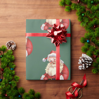 サンタククラシックリスマス ラッピングペーパー