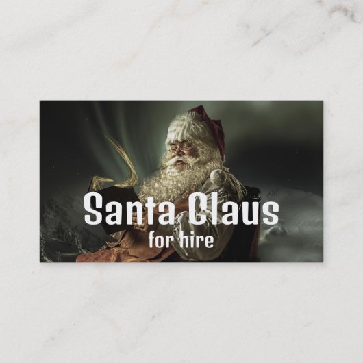サンタククラシックロ読ース・サンタエンターテイナー 名刺 (正面)