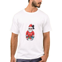 サンタククールリスマスTシャツデザイン
