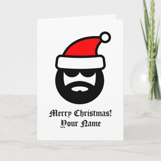 サンタククールロースの漫画メリー·クリスマス カード (正面)