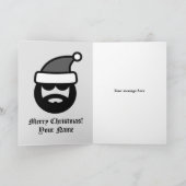 サンタククールロースの漫画メリー·クリスマス カード (内部)