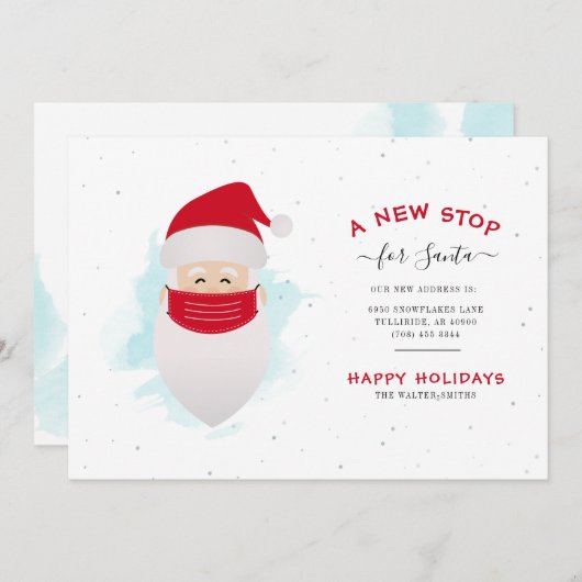 サンタクストップリスマス移動のための新しい引っ越しました (正面/裏面)