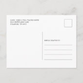 サンタクストップリスマス移動のための新しい引っ越しました 案内ポストカード (裏面)