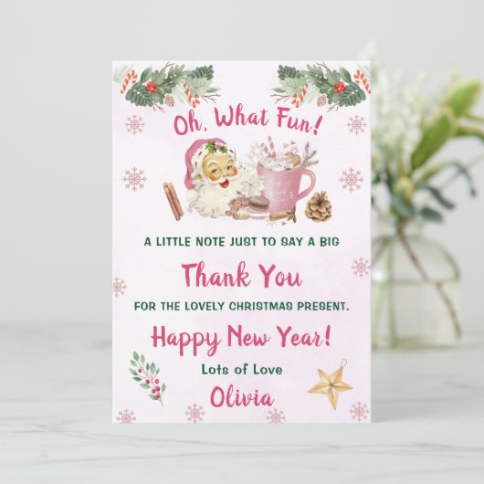 サンタクッキークリスマスパーティーありがとう 招待状 (スタンド正面)