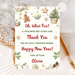 サンタクッキークリスマスパーティーありがとう 招待状