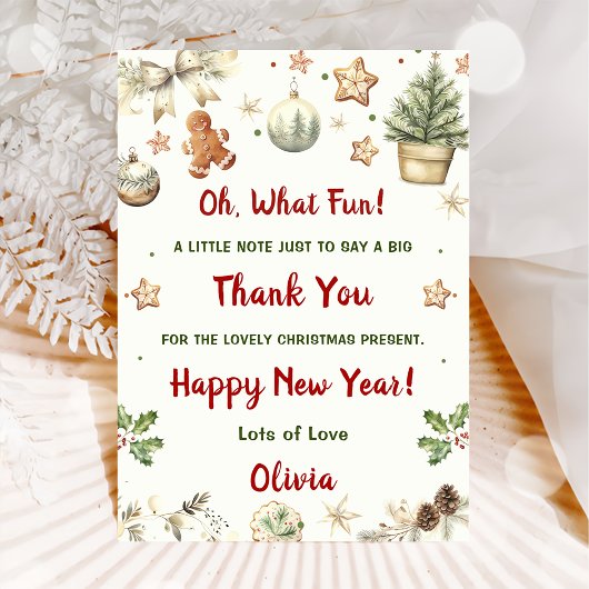 サンタクッキークリスマスパーティーありがとう 招待状