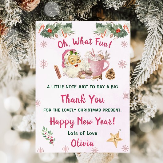 サンタクッキークリスマスパーティーありがとう 招待状