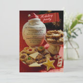 サンタクッキージャールホリデーパーティー招待状 招待状 (スタンド正面)