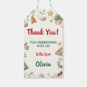 サンタクッキーズクリスマスバースデーパーティー ギフトタグ (裏面)