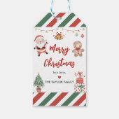 サンタクッキーズクリスマスバースデーパーティー ギフトタグ (裏面)