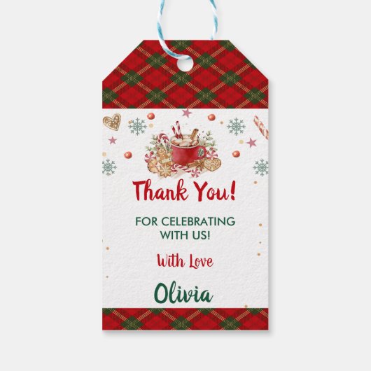 サンタクッキーズクリスマスバースデーパーティー ギフトタグ (裏面)