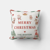 サンタクッキーズクリスマスパーティー クッション (正面)