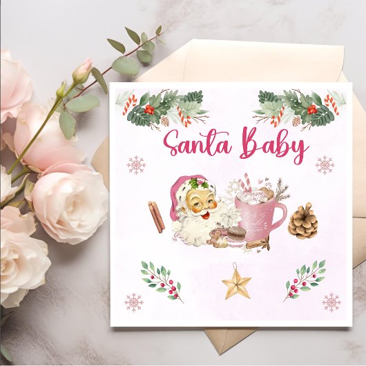 サンタクッキーズクリスマスパーティー スタンダードカクテルナプキン