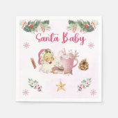 サンタクッキーズクリスマスパーティー スタンダードカクテルナプキン (正面)