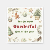 サンタクッキーズクリスマスパーティー スタンダードカクテルナプキン (正面)