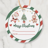 サンタクッキーズクリスマスパーティー フェイバータグ (正面)