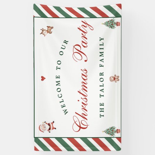 サンタクッキーズクリスマスパーティー 横断幕 (縦)