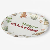 サンタクッキーズコッカクリスマスバースデーパーティー ペーパープレート (アングル)