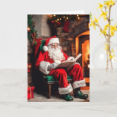 サンタクッキーズホリデー カード (黄色い花)