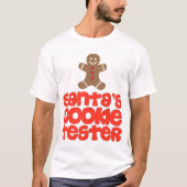 サンタクッキーテスタークリスマスセーター Tシャツ (正面)
