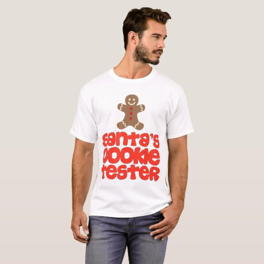 サンタクッキーテスタークリスマスセーター Tシャツ (正面フル)