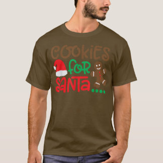 サンタクッキーラバークリスマスクッキー Tシャツ