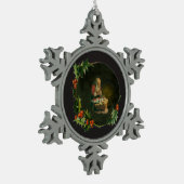 サンタクネリングアットザマンガーオーナメント スノーフレークピューターオーナメント (左)