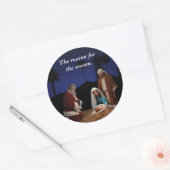 サンタクネリングアットザ出生 ラウンドシール (封筒)