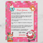 サンタクパーソナライズされたラースからの手紙子供へ (正面/裏面)